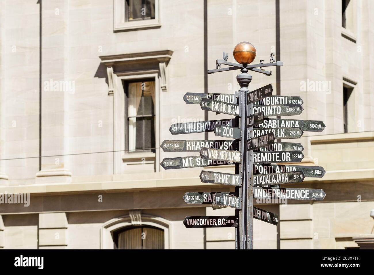 World signpost mileage hi-res stock photography and images - Alamy