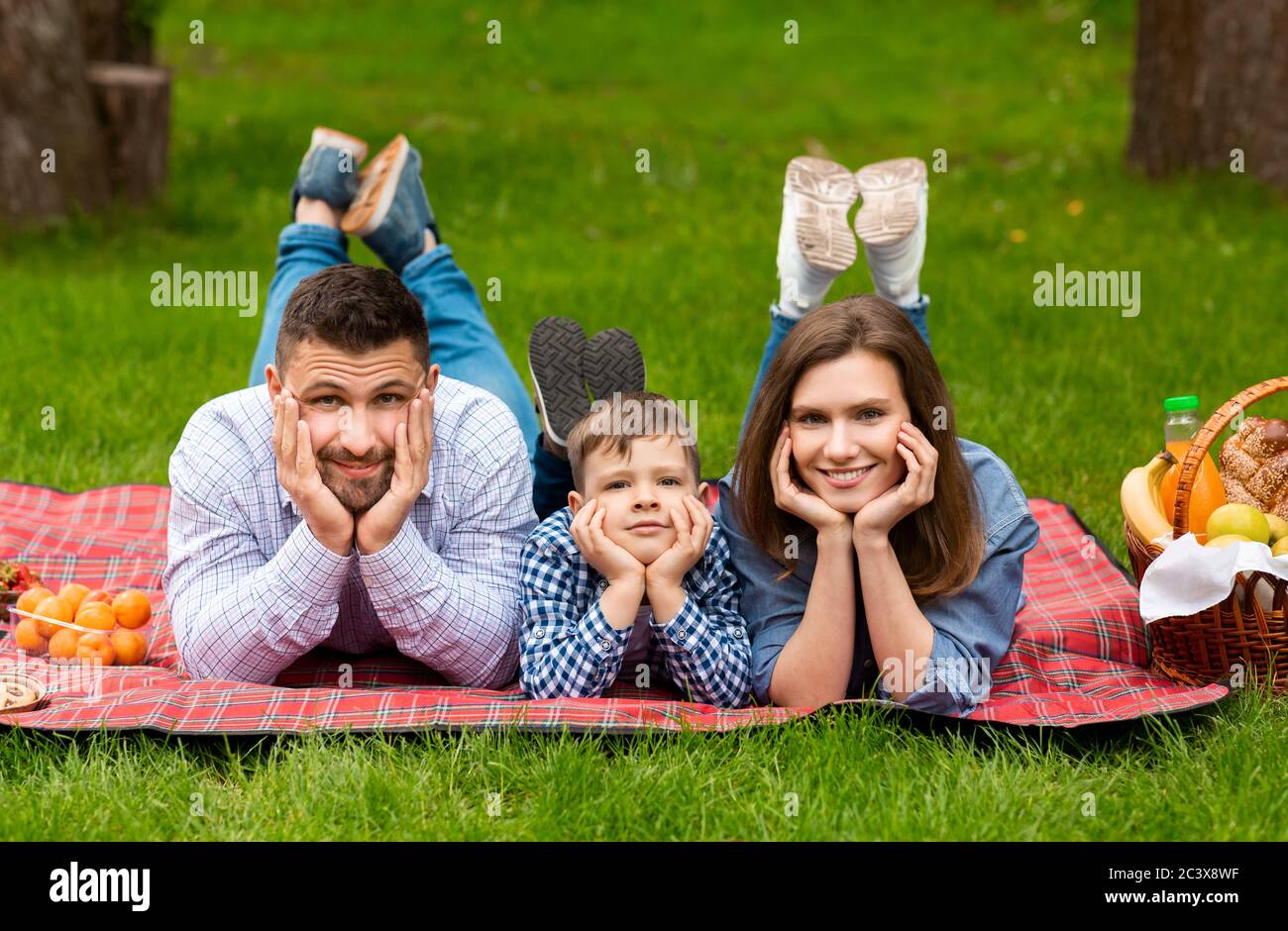 Family having picnic hi-res stock photography and images - Alamy