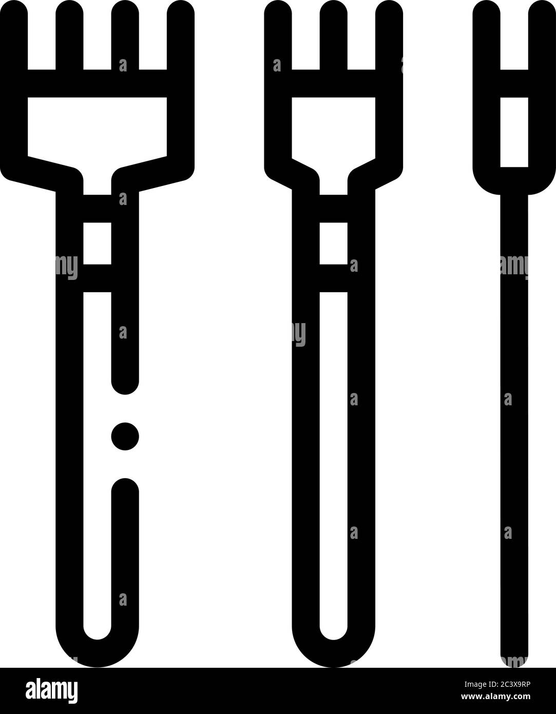 leatherworking crafting tools icon vector outline illustration Stock Vector
