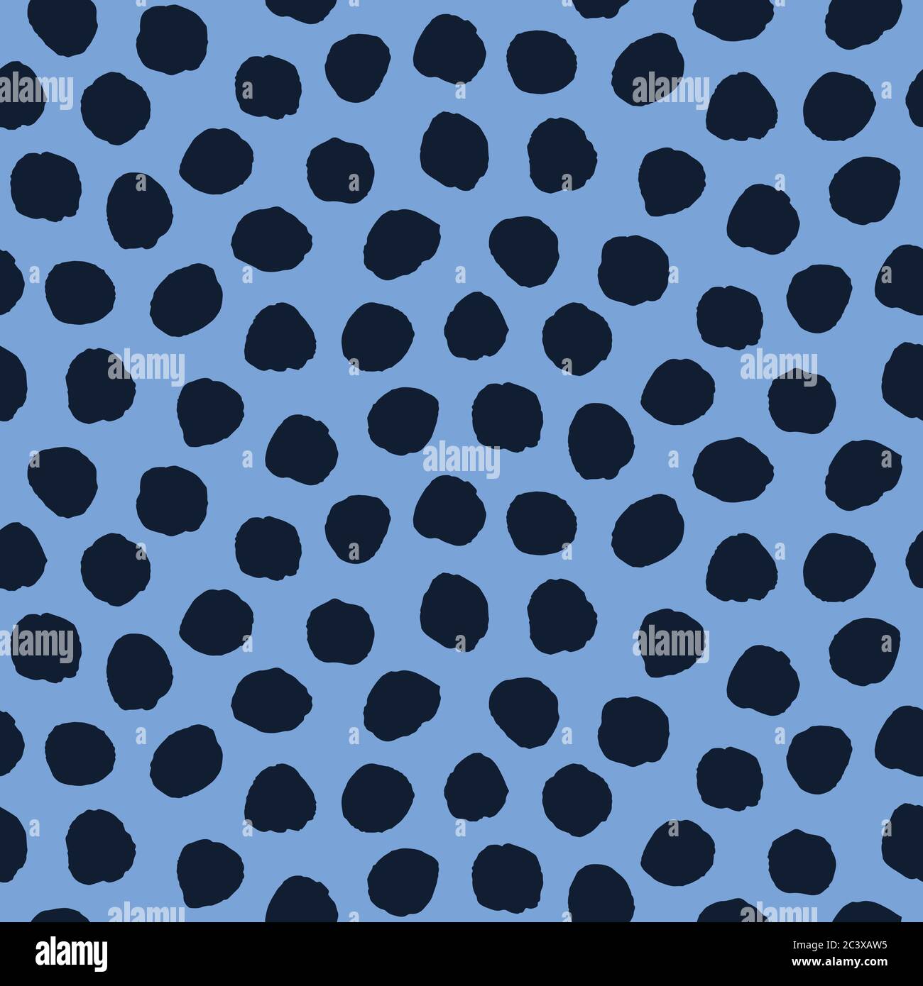 Dotty moody polka dot seamless pattern. Modern geometric wax batik