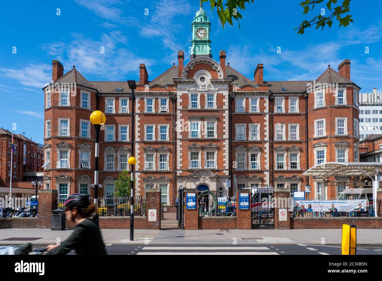Hammersmith Hospital in London during the coronavirus crisis, a photo