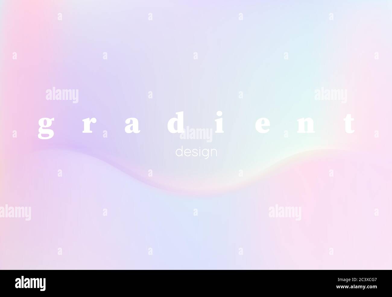 Abstract vector hologram gradient, for design brochure, website, flyer. Smooth wallpaper for certificate, presentation, landing page Stock Vector