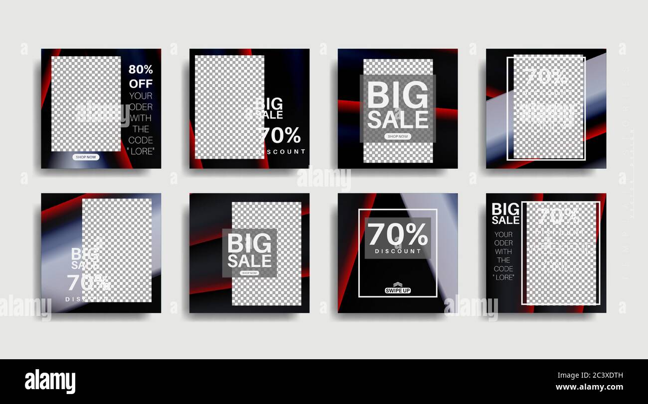 Modern promotion square web banner for social media . vector design ...
