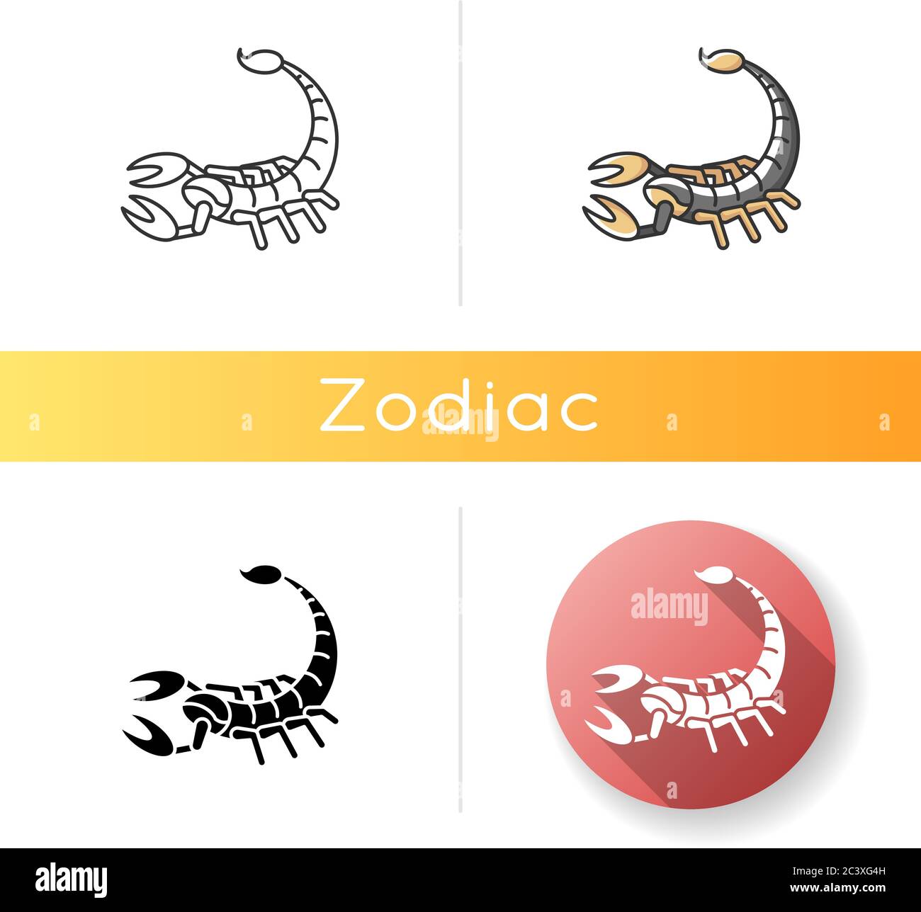 Scorpio zodiac sign icon Stock Vector Image & Art - Alamy