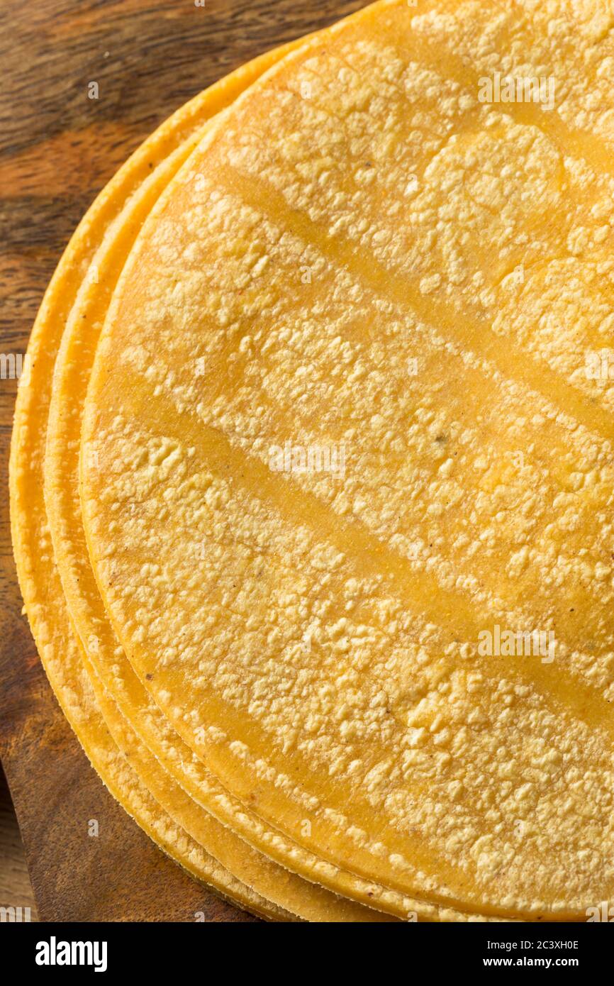 Fresh Homemade Corn Tortillas Ready to Cook Stock Photo Alamy