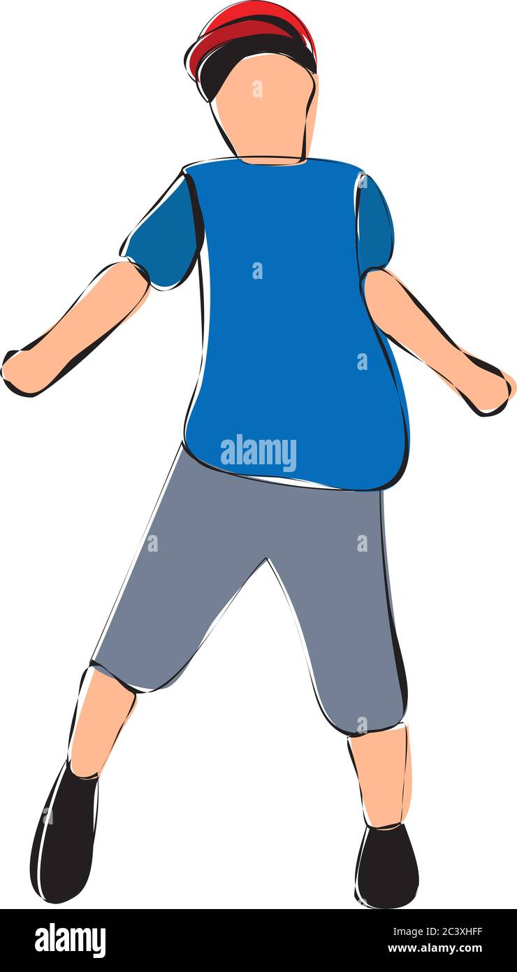 white background, boy, contour Stock Vector Image & Art - Alamy