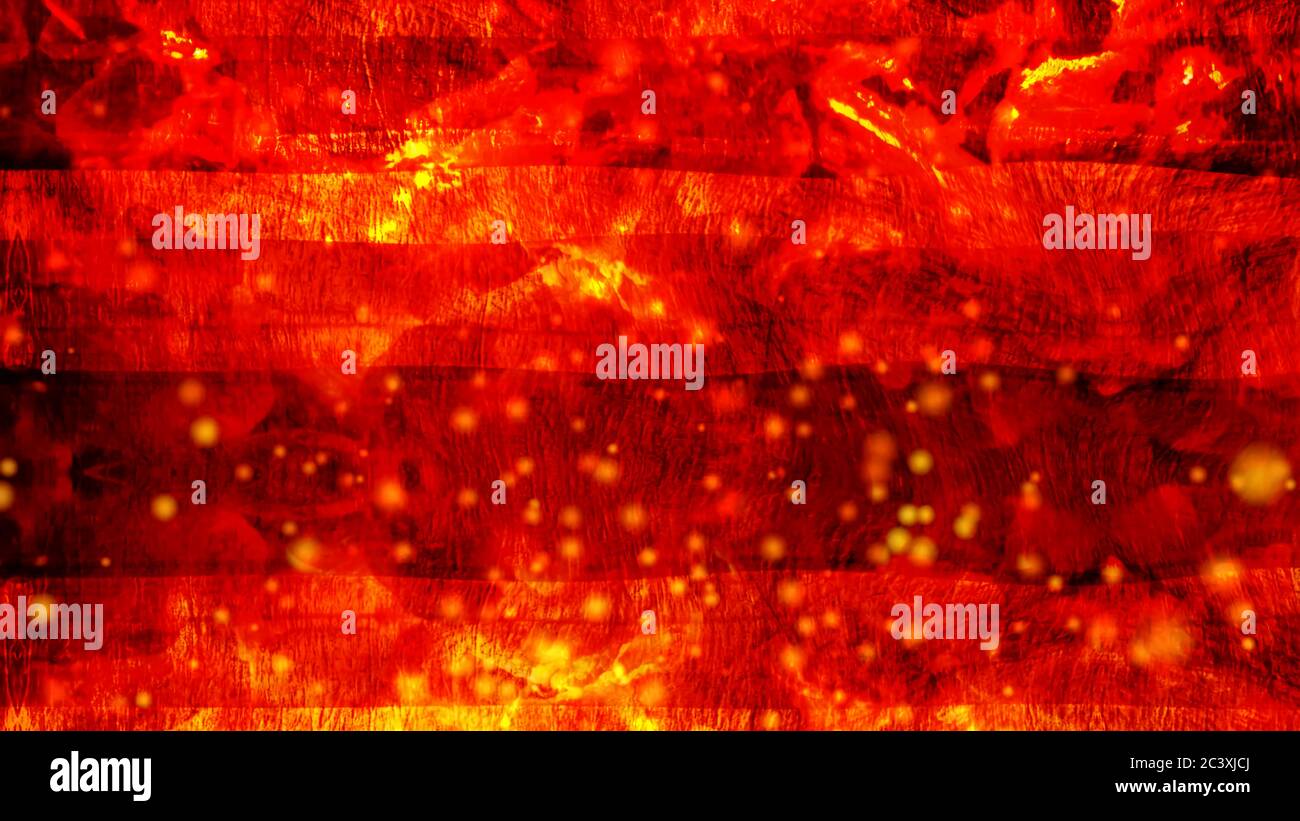 Red Particles Rising If Rising Magical Fire Particles with Red Slow Declining Warped Stripes ...