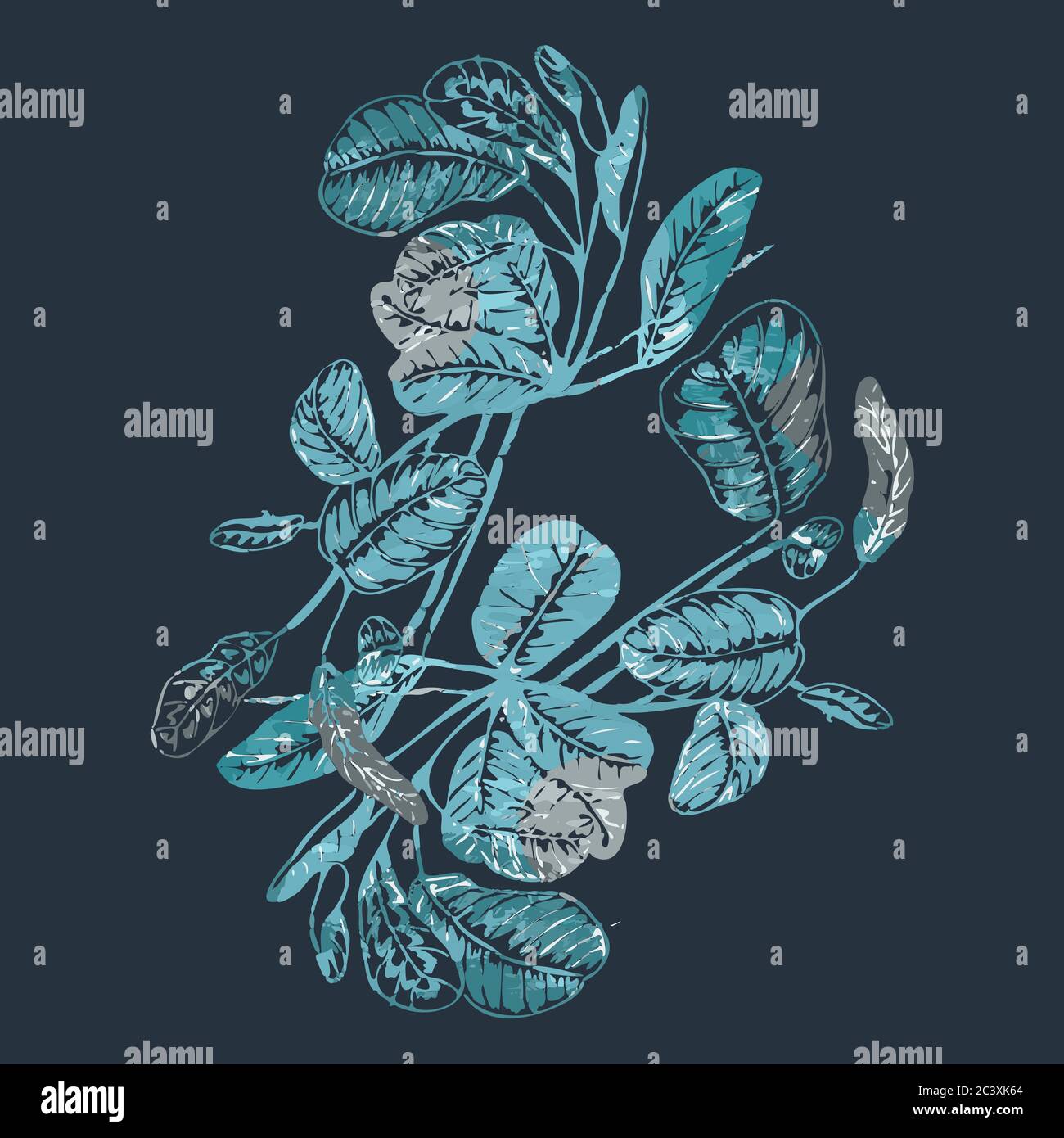Vector illustration of a bundle of plants. Stock Vector