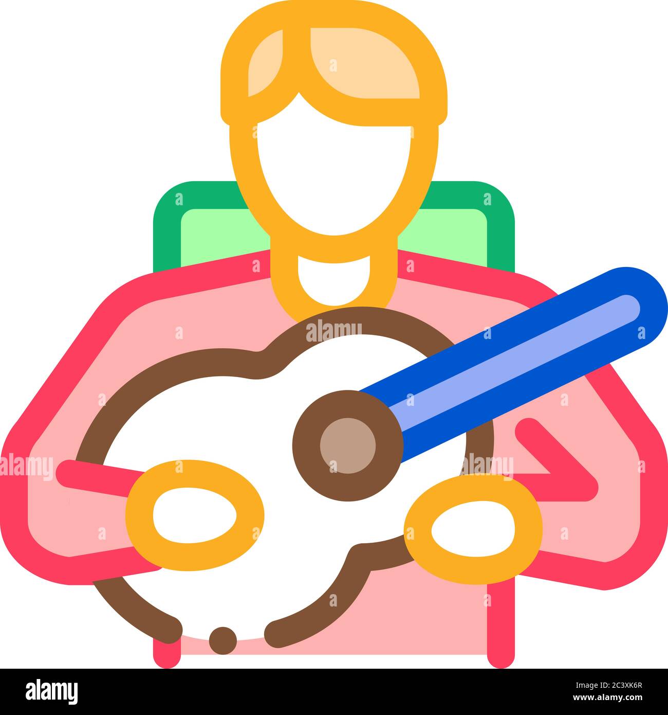 bard playing on guitar icon vector outline illustration Stock Vector ...