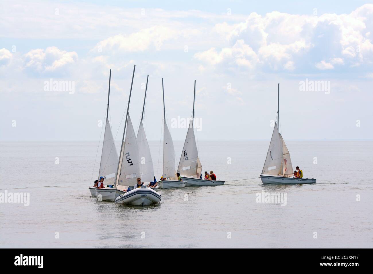 Sailing school on Lake Ontario, Canada Stock Photo Alamy