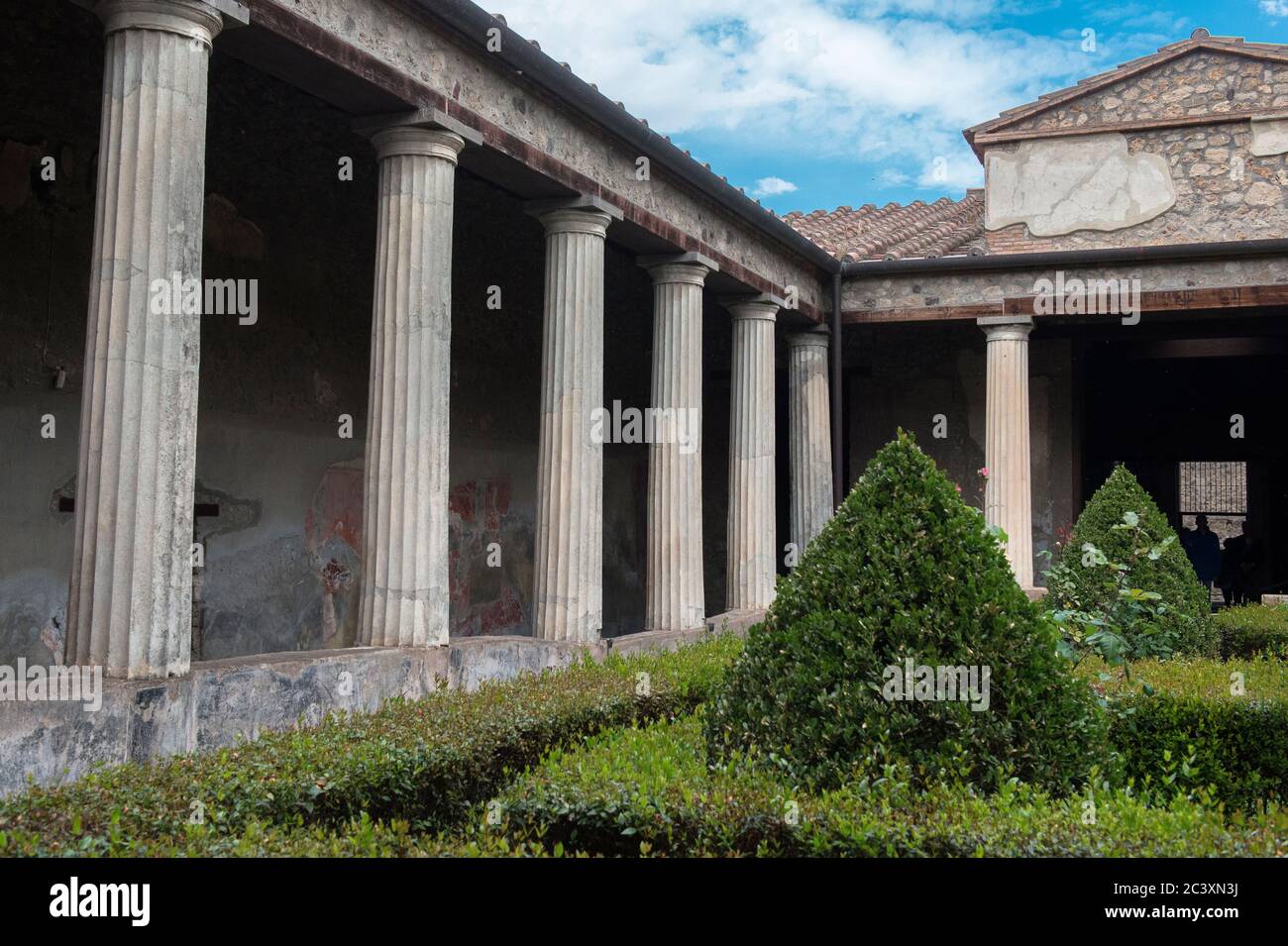 House of Menander (Casa del Menandro) is one of the richest and most magnificent houses in ancient Pompeii, Italy Stock Photo