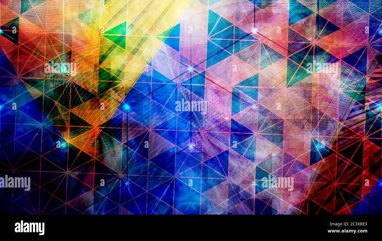 Loop animation hypnotic triangle pattern hi-res stock photography and ...