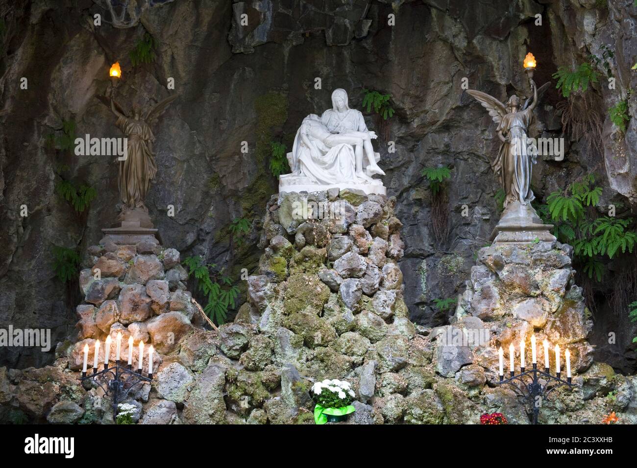 The Grotto National Sanctuary of Our Sorrowful Mother in Portland, Oregon, USA Stock Photo