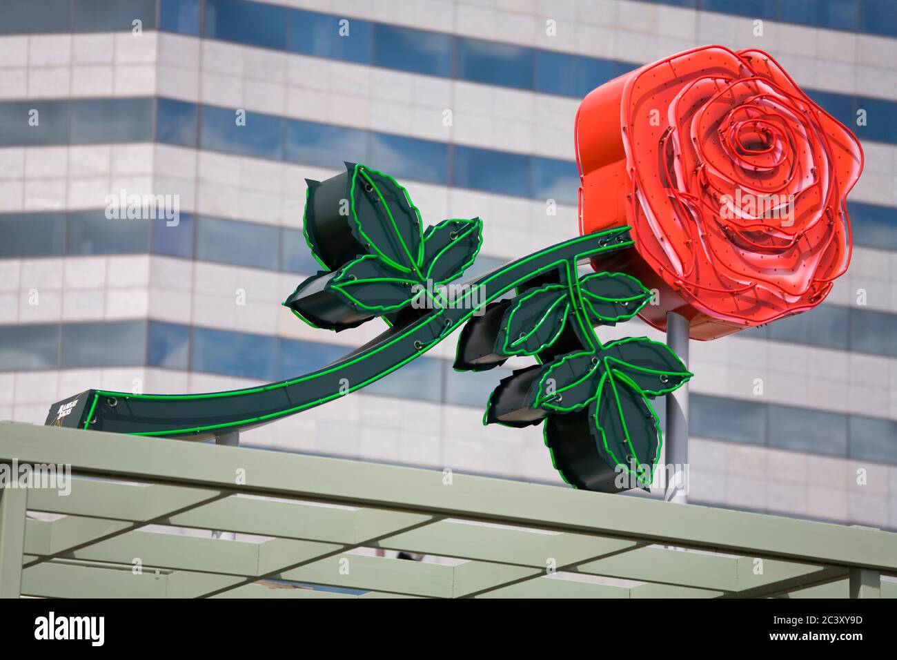 Neon Rose Sign In Waterfront Park Downtown Portland Oregon Usa Stock Photo Alamy - neon rose sign roblox