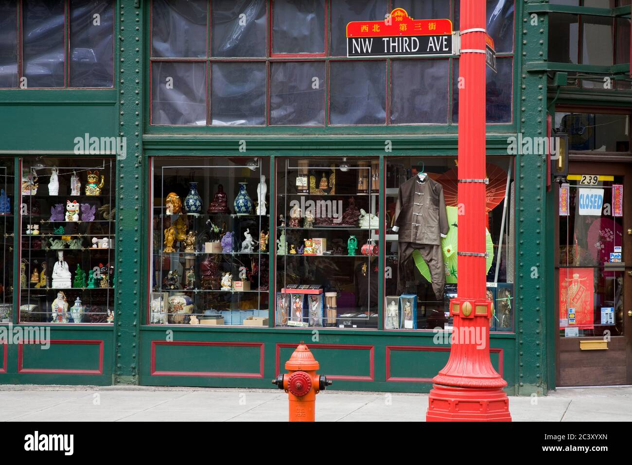 Chinese store on NW Third Avenue, Chinatown District of Portland