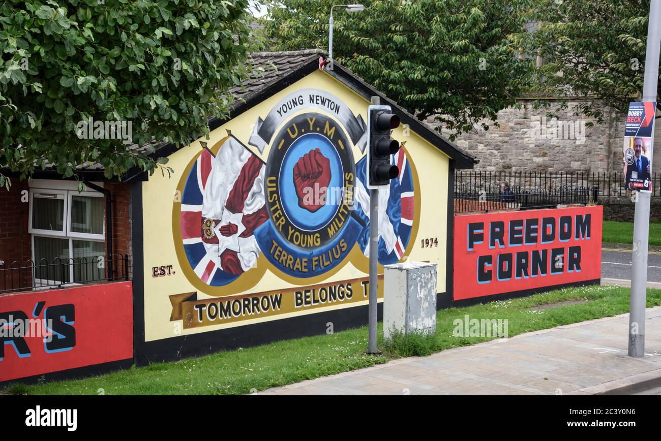 Freedom Corner, Belfast, Northern Ireland, UK Stock Photo