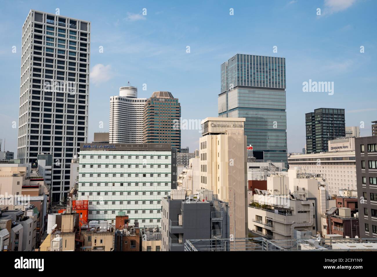 Skyline in Akasaka Mitsuke district. Tokyo, Japan Stock Photo Alamy