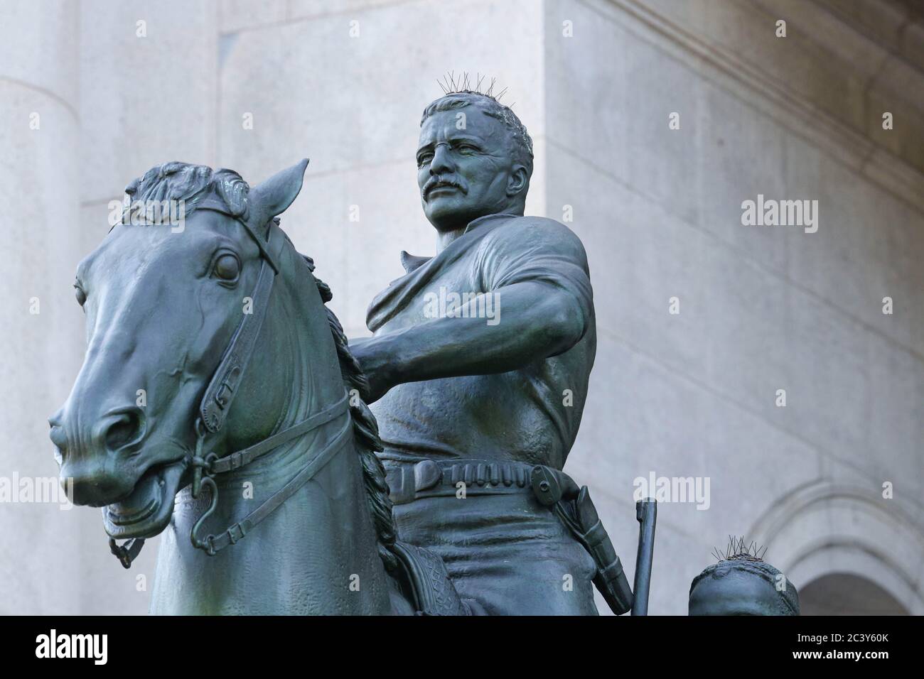 President Theodore Roosevelt statue in front of the American Museum of
