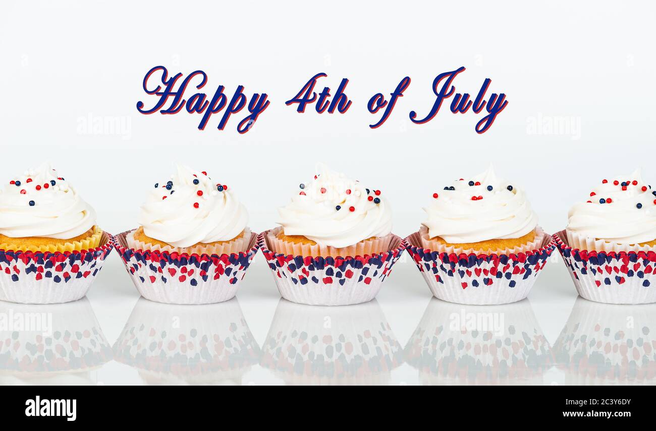 4th of july cupcake sprinkles