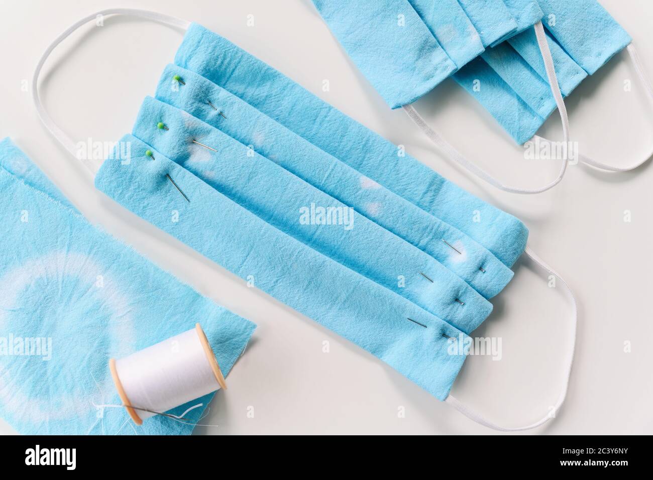 Making homemade cloth face masks Stock Photo Alamy