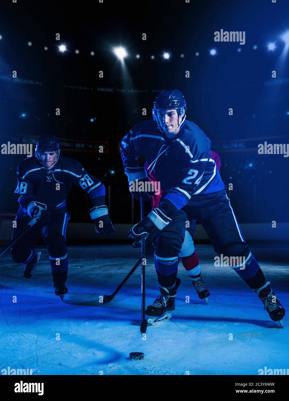 Three ice hockey players men hires stock photography and images Alamy