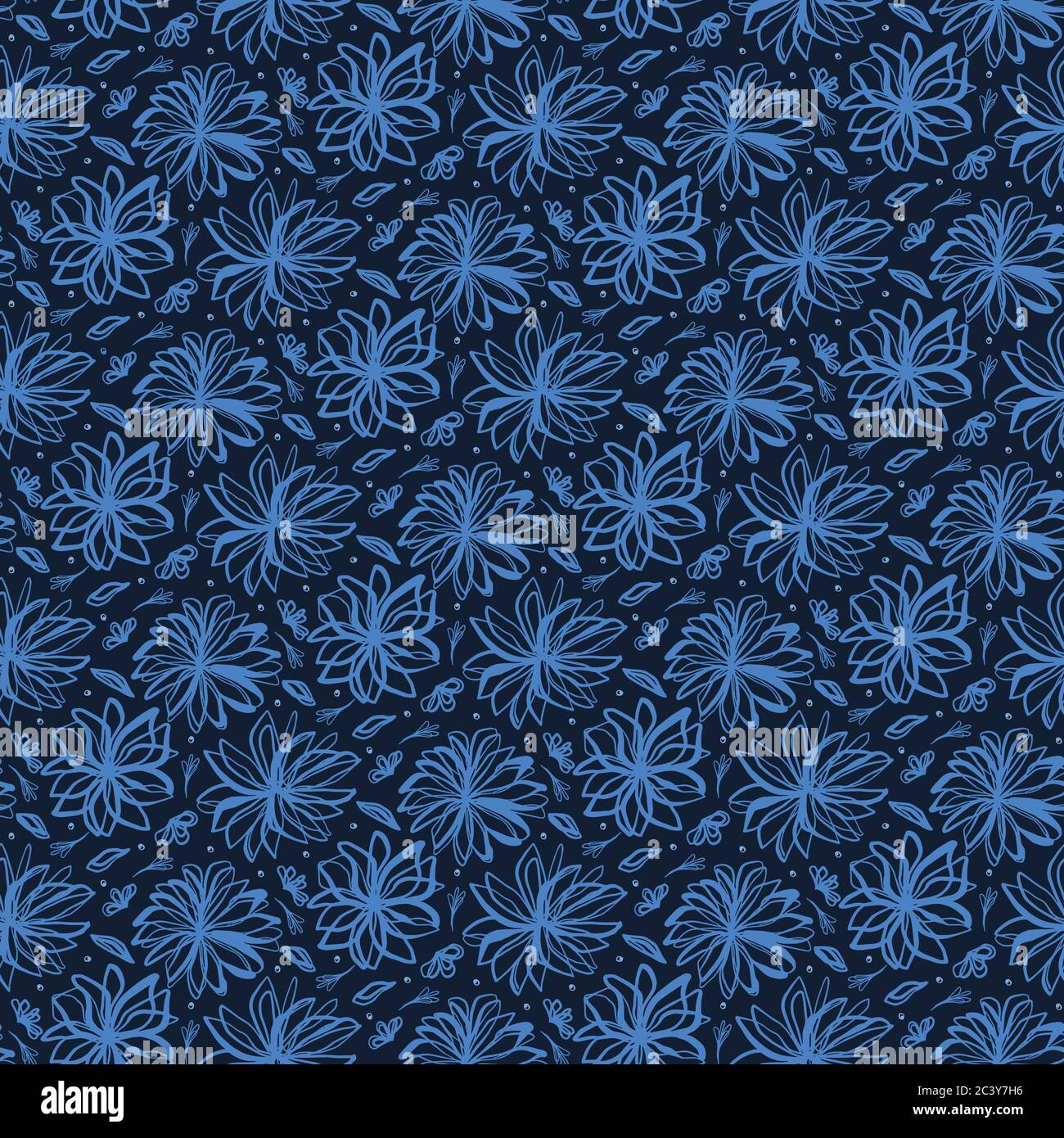Abstract organic cut out floral shapes. Vector pattern seamless ...