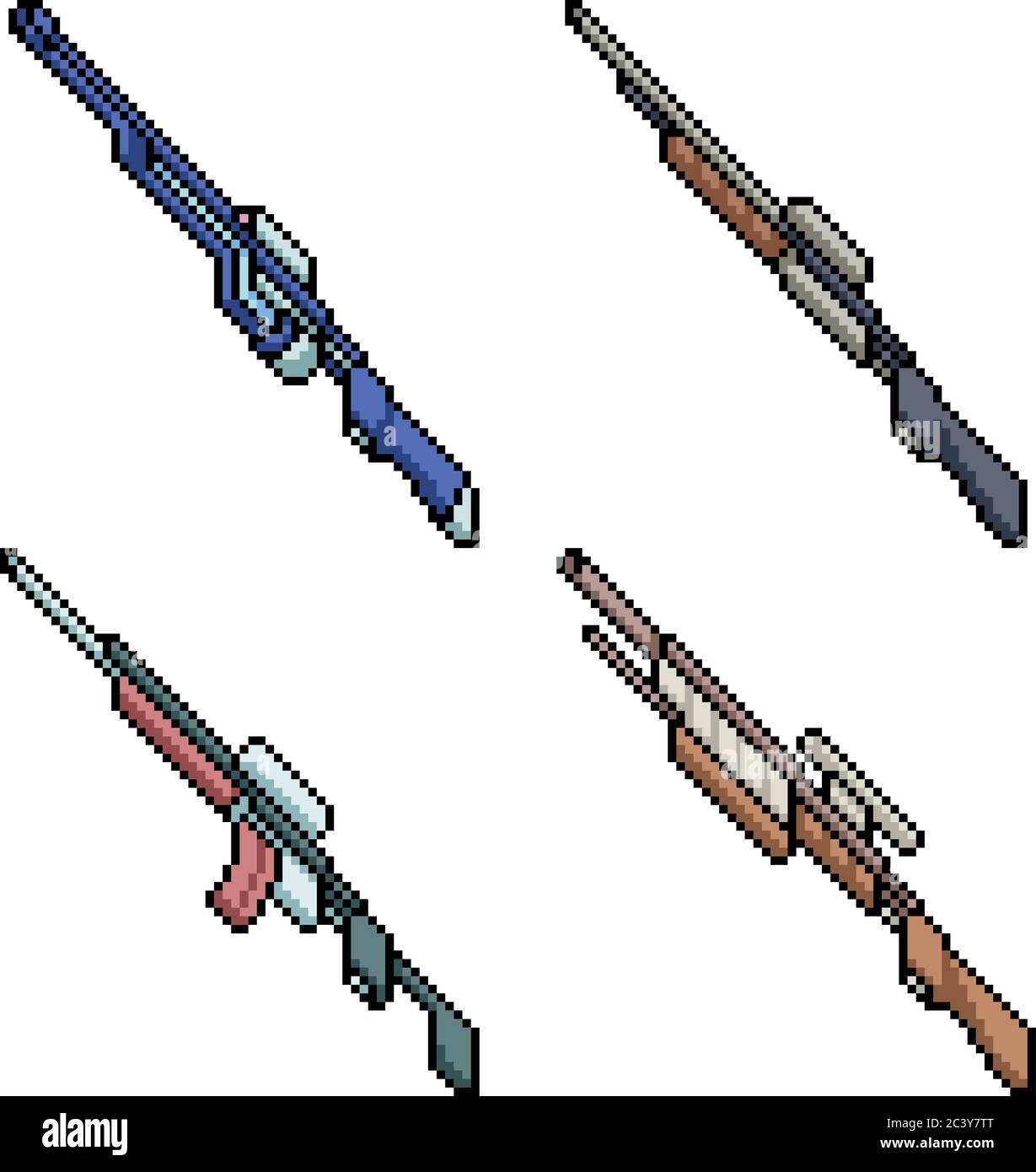 Pixel Art Rifle Gun Graphic by Muhammad Rizky Klinsman · Creative Fabrica