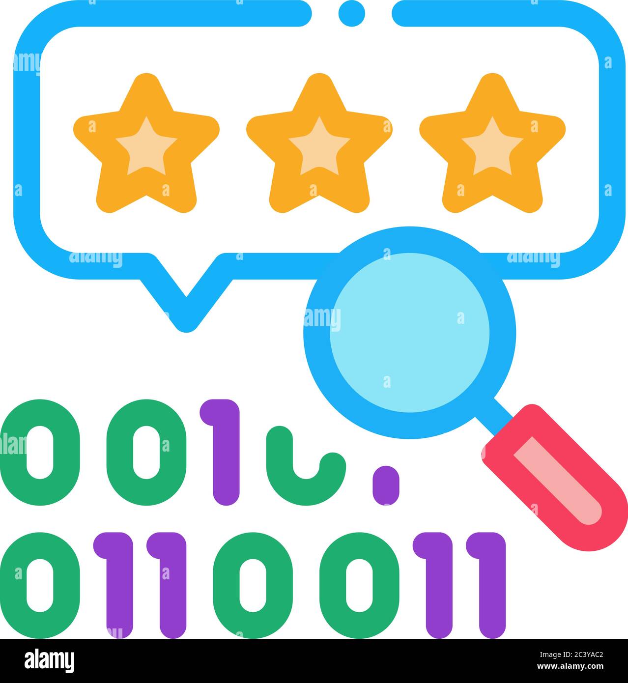 Binary code research assessment icon hi-res stock photography and ...