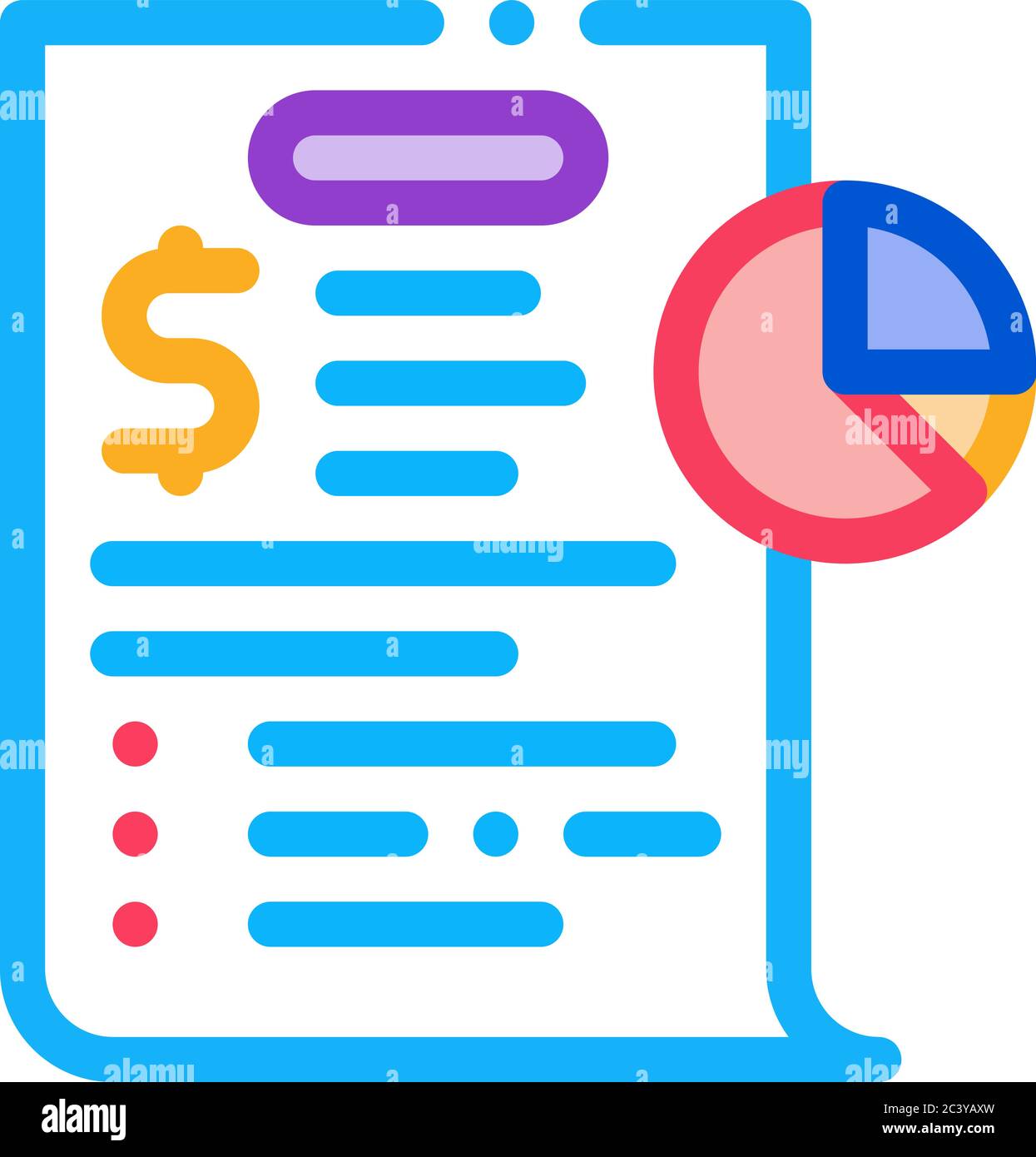 paymqnt contract icon vector outline illustration Stock Vector Image ...