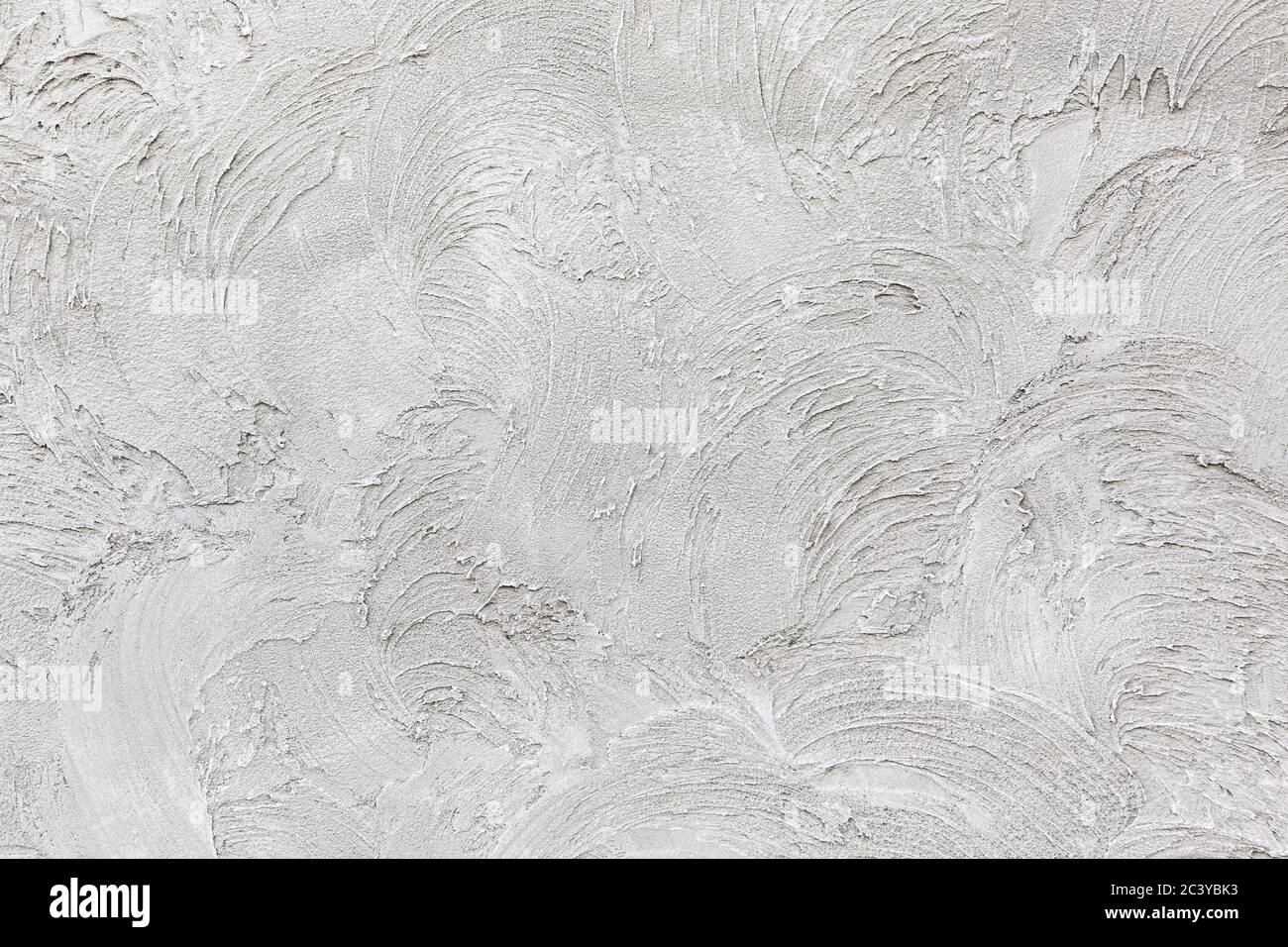Light gray low contrast smooth decorative plaster background Stock Photo