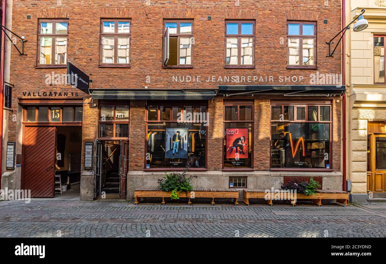 Gothenburg, Sweden – September 23 2019: Nudie Jeans shop at Vallgatan Stock  Photo - Alamy