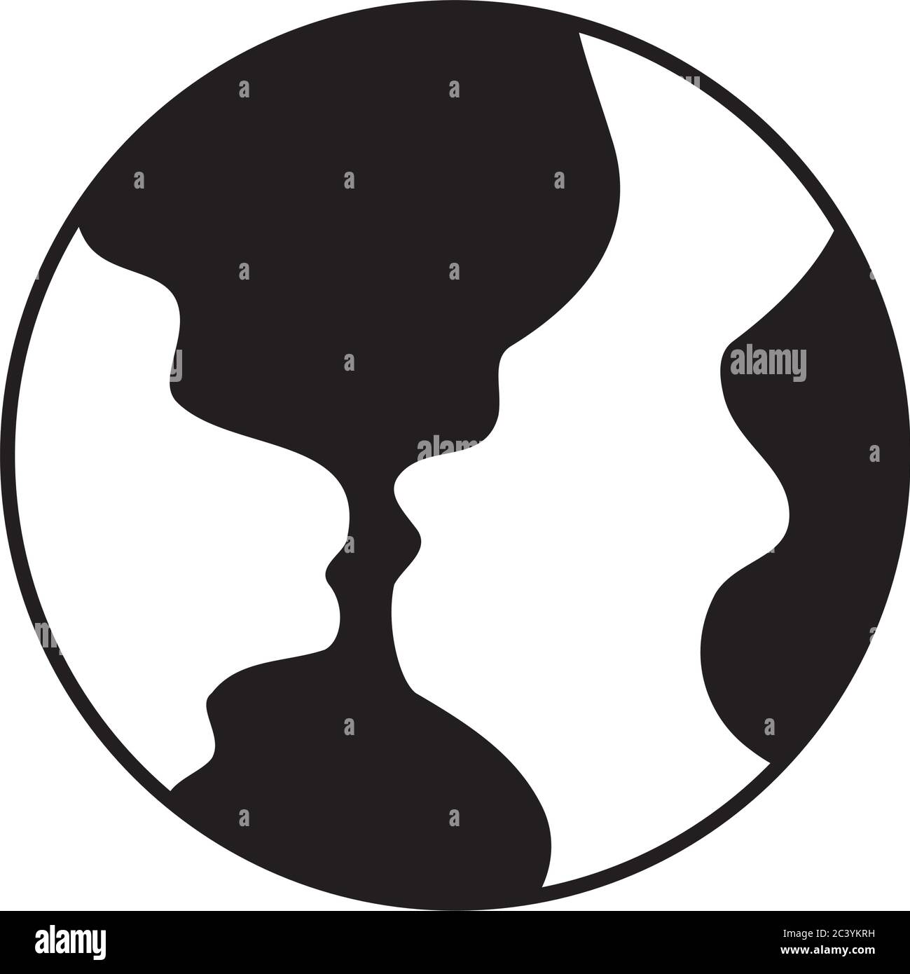 earth globes , silhouette style icon vector illustration design Stock ...