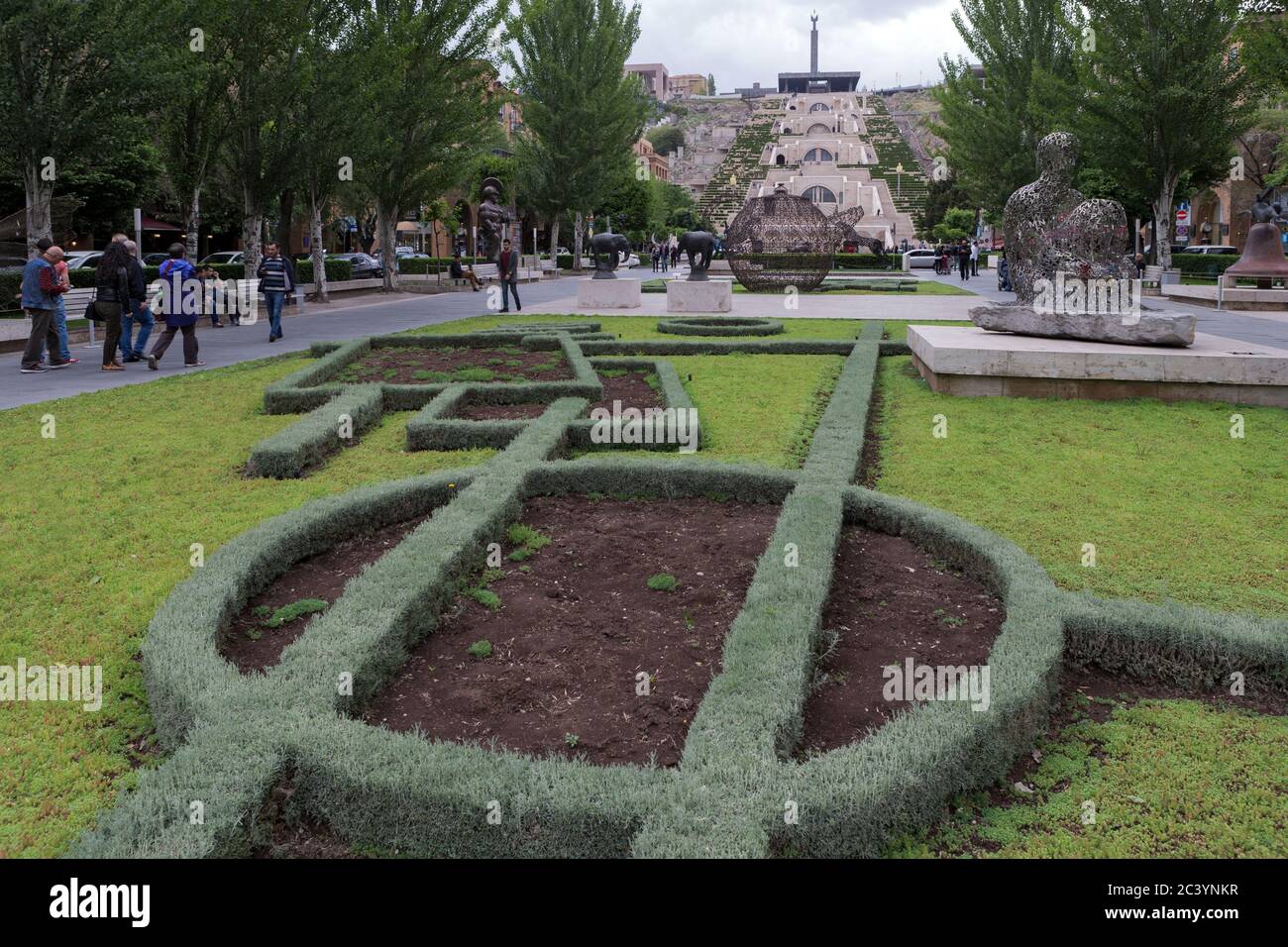 The Cascade, The Cafesjian Museum of Modern Art, Yerevan, Armenia Stock