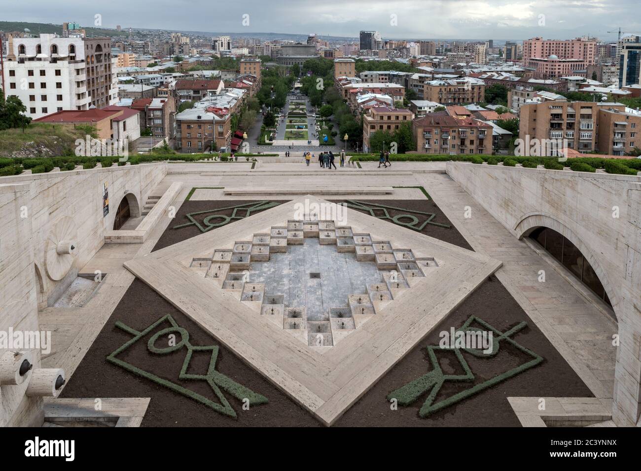 Fourth level, View from the garden terrace of the Cafesjian Sculpture