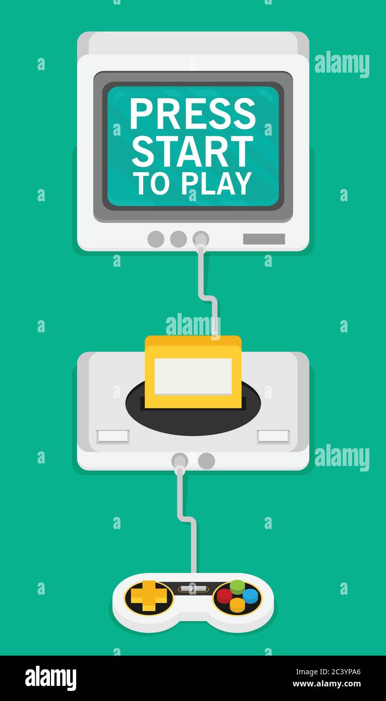 Flat design vector illustration concept of game environment, tools and ...