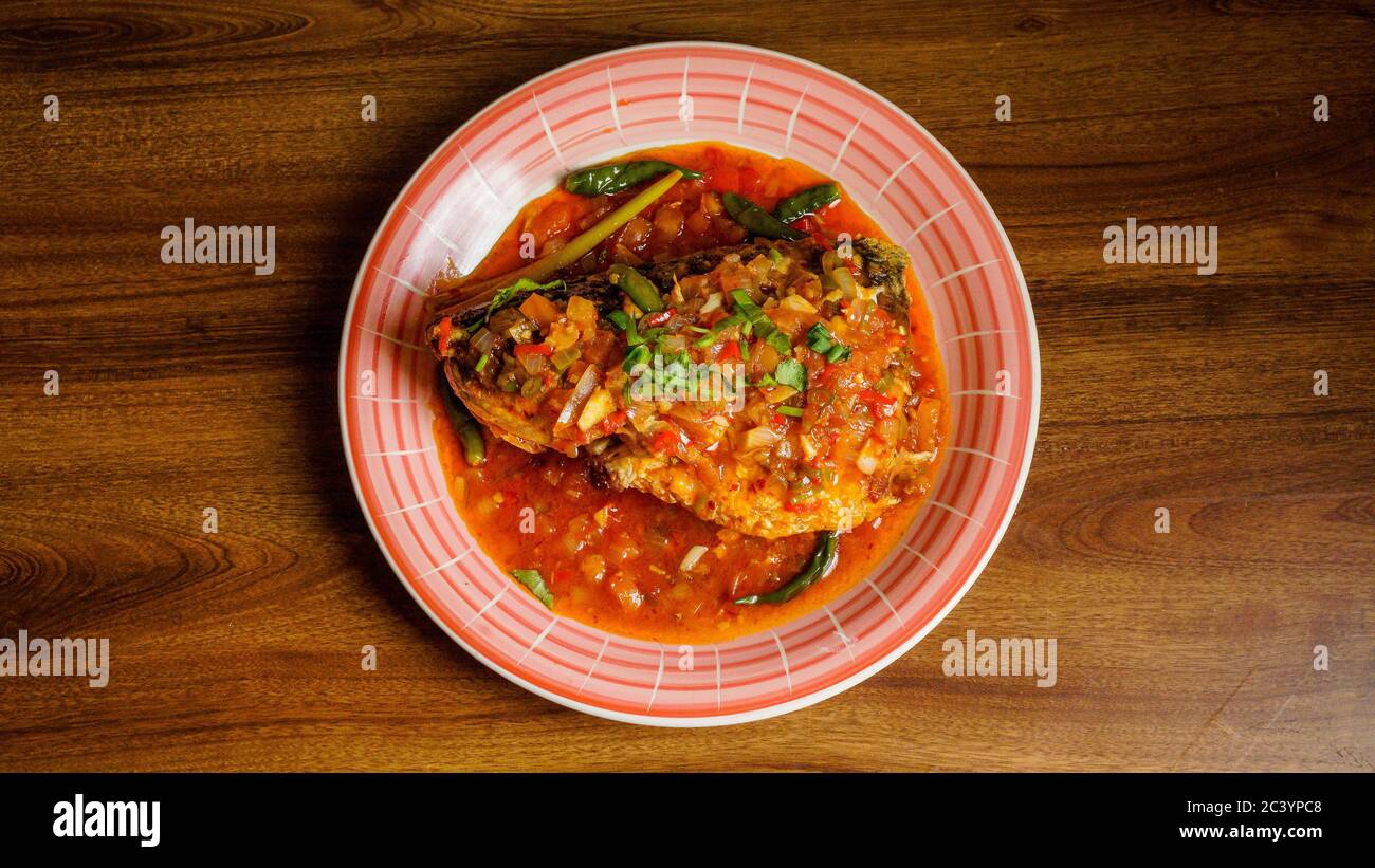 Thai Malay sweet, sour and spicy fish.This mouthwatering dish is a
