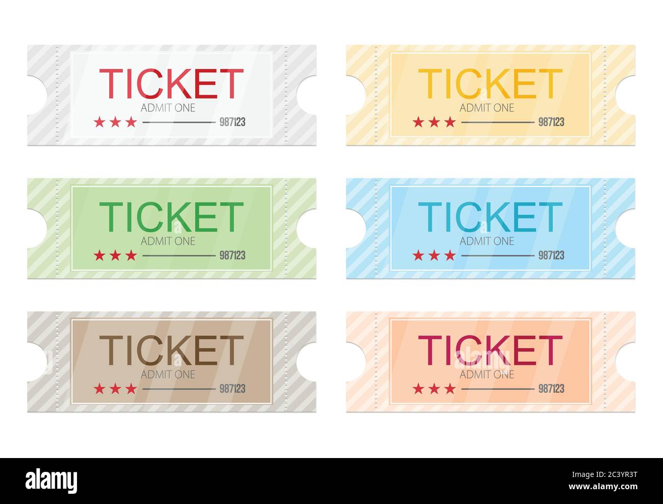 Tickets icon. Flat design. Vector illustration Stock Vector