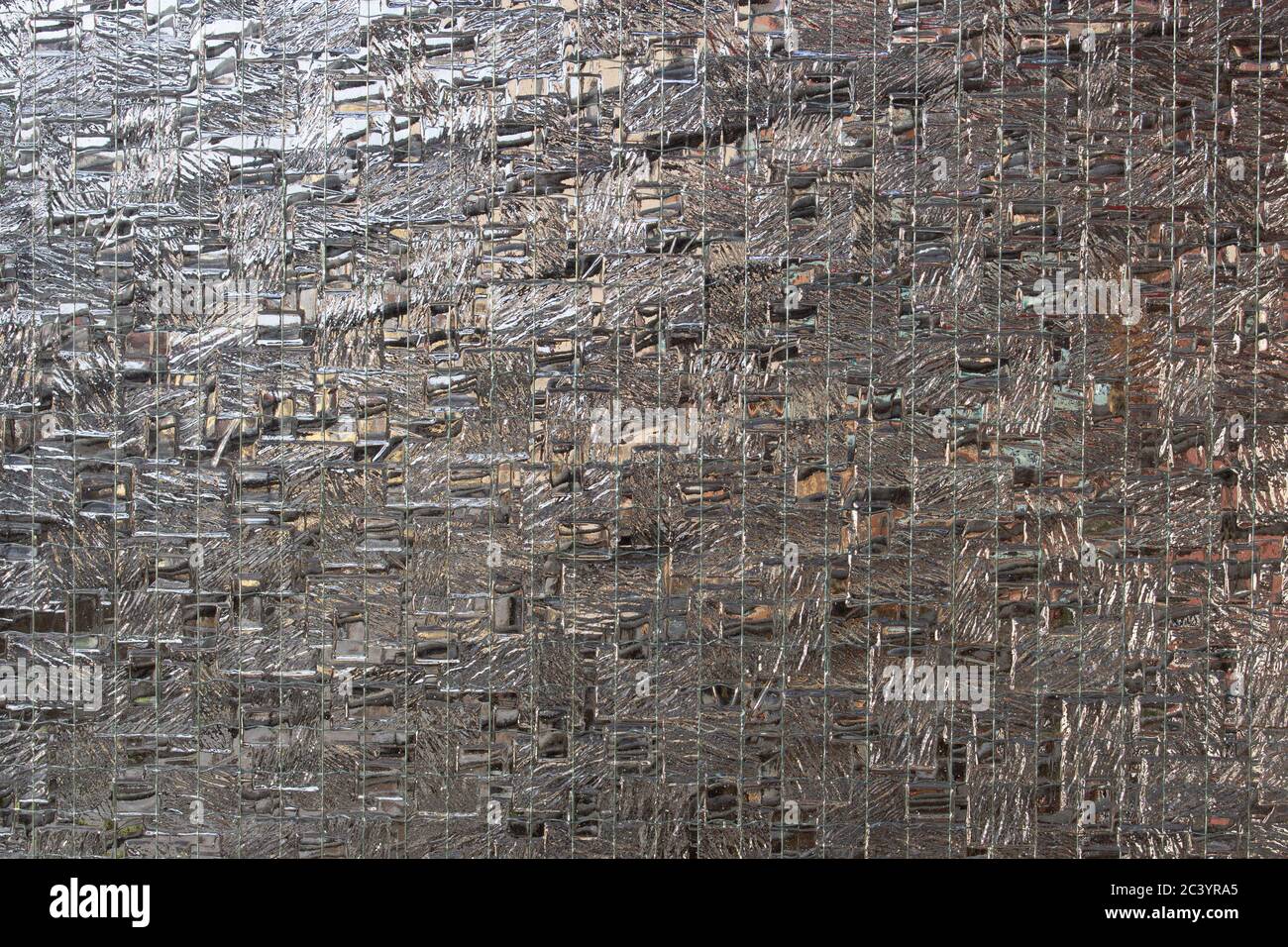 Reinforced wired safety glass background Stock Photo