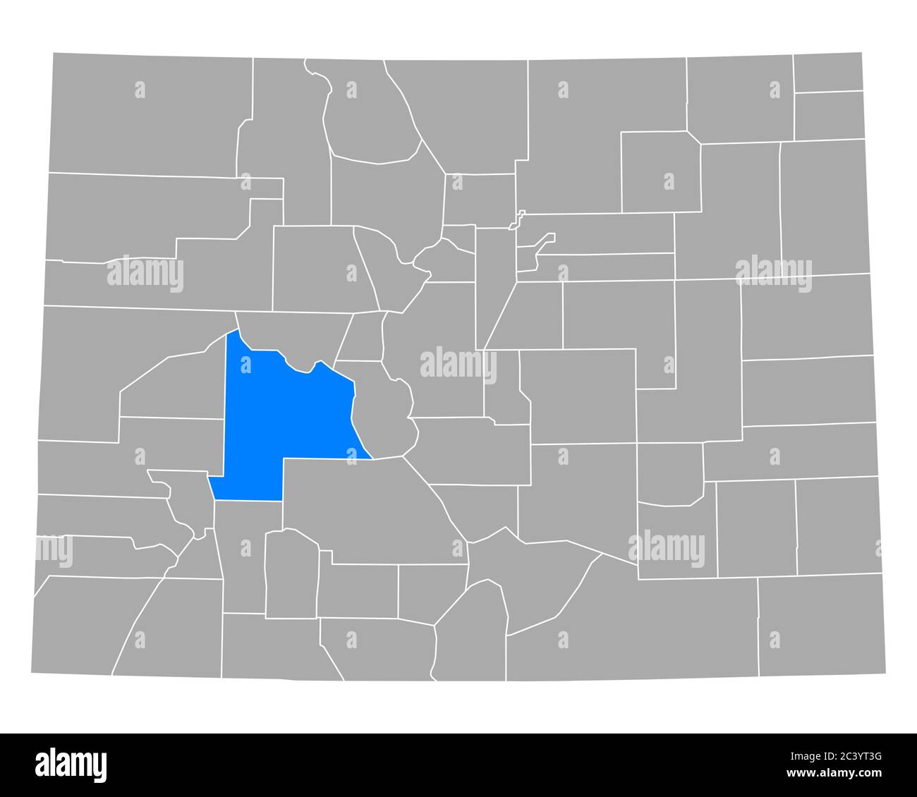 Map of Gunnison in Colorado Stock Photo Alamy