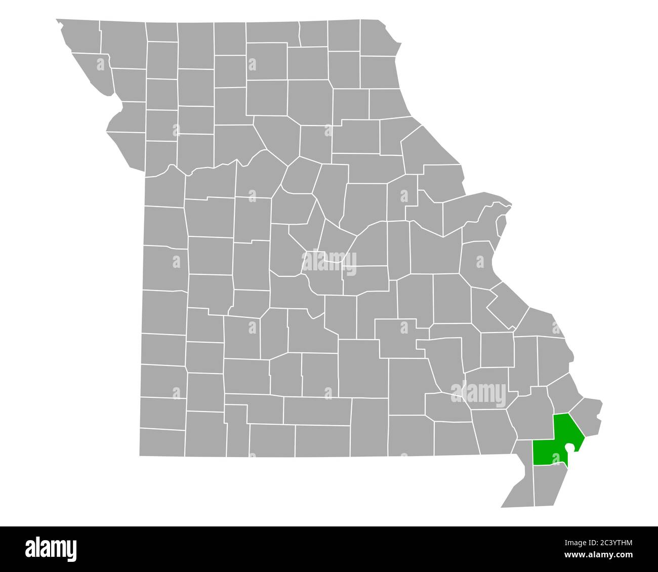 Map of New Madrid in Missouri Stock Photo Alamy