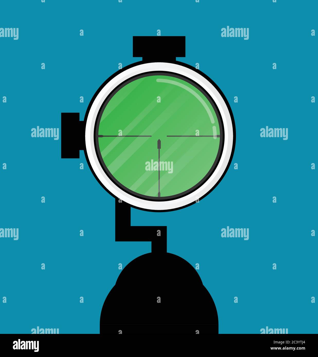 Flat modern design gun Icon sight Stock Vector Image & Art - Alamy