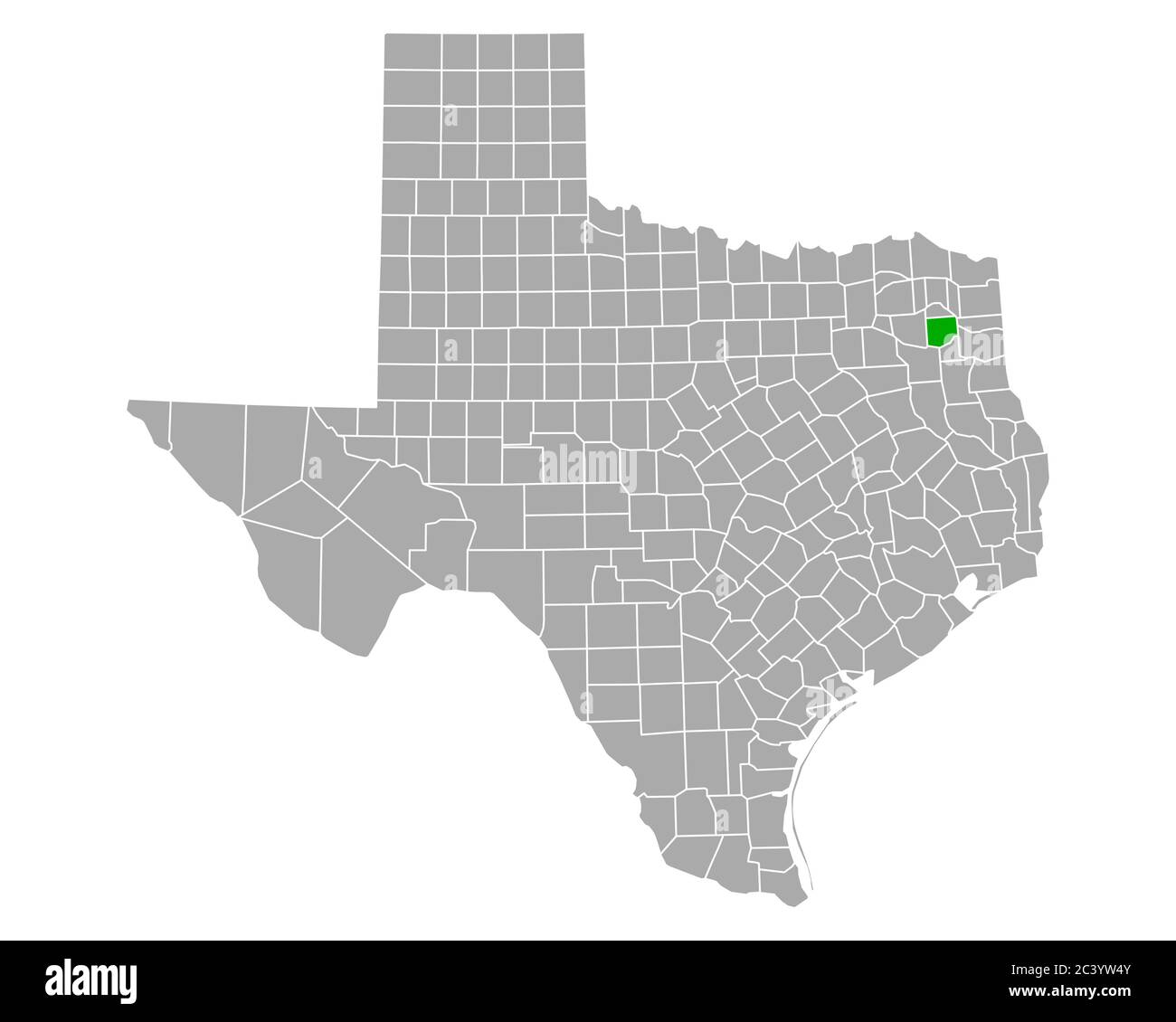 Map of Upshur in Texas Stock Photo - Alamy