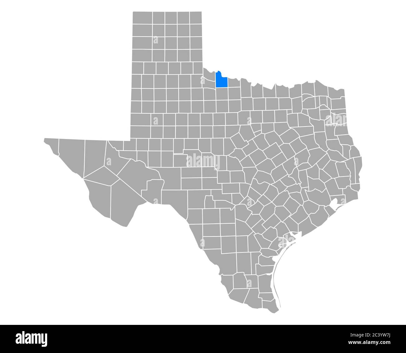 Map of Wilbarger in Texas Stock Photo Alamy