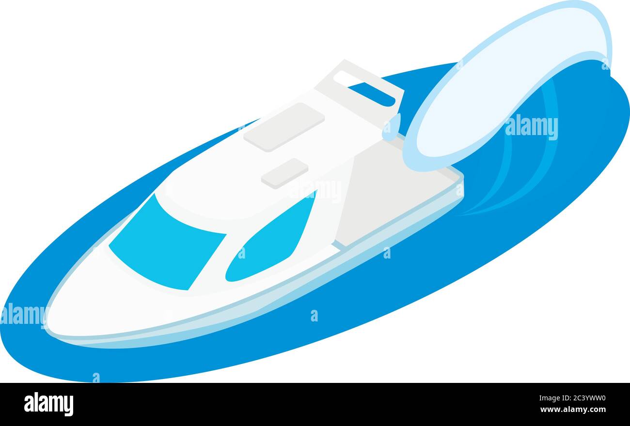Luxury yacht icon, isometric style Stock Vector Image & Art - Alamy