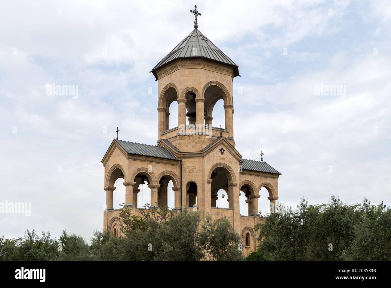 Bell Tower, Holy Trinity Cathedral of Tbilisi aka Sameba is the main ...