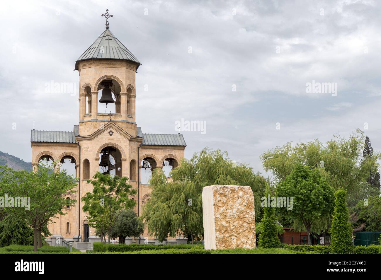 Bell Tower, Holy Trinity Cathedral of Tbilisi aka Sameba is the main ...