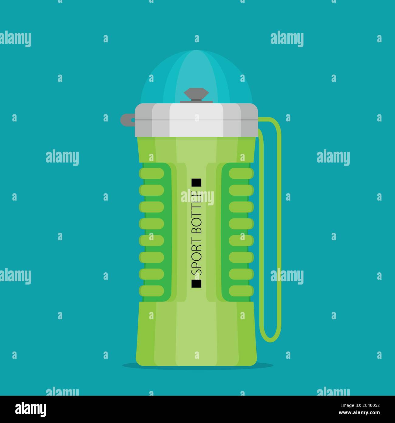 Water bottle. Flat design. Vector illustration EPS 10 Stock Vector