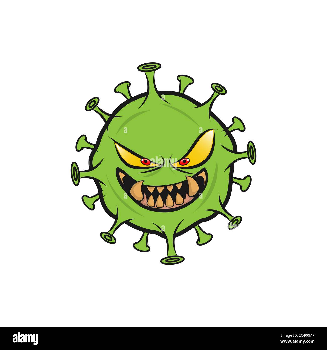 logo corona virus monster characters, covid-19 monsters. outbreak virus logo. Corona virus symbol logo. Stock Vector