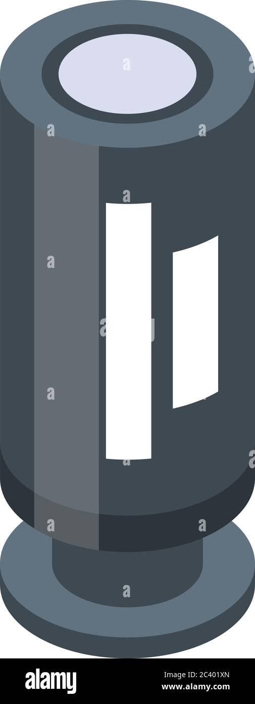 Electric transistor icon, isometric style Stock Vector