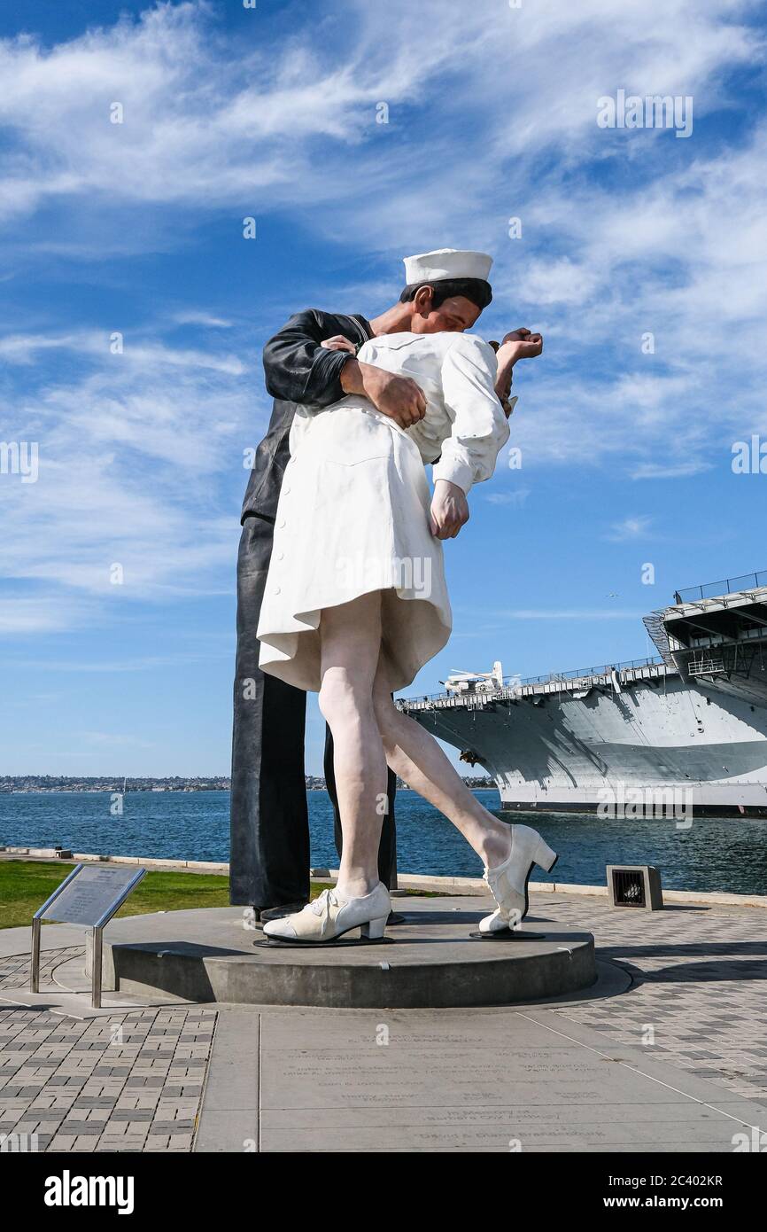 Unconditional Surrender Statue by Midway Stock Photo Alamy